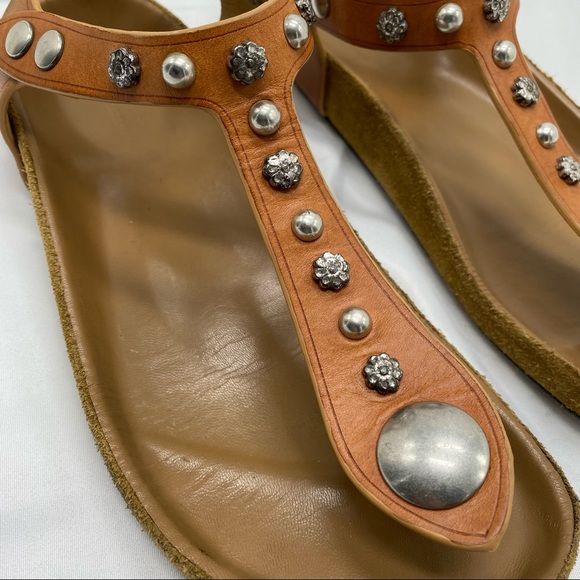 Isabel Marant Enore Flower Studded Sandals size 37.5 - Picture 7 of 13